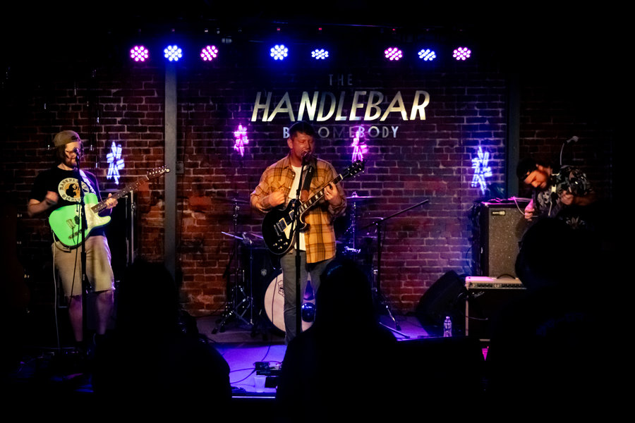 Live music performance in cinematic stage light