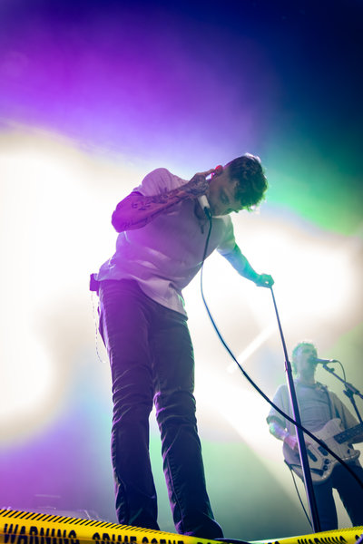 Live music performance in cinematic stage light