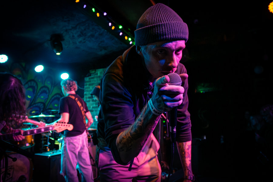 Live music performance in cinematic stage light