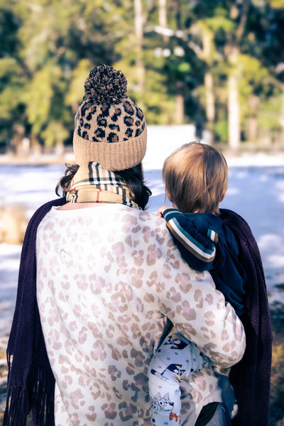 Couples and families in warm natural light