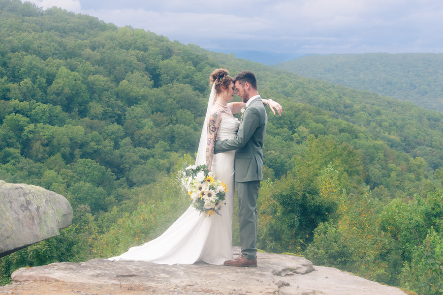 Engagement and wedding portrait