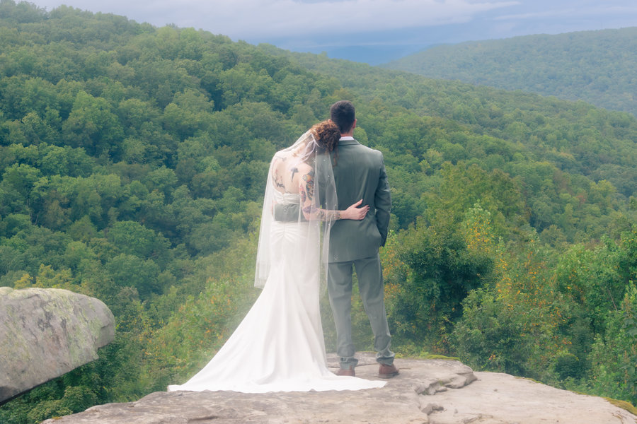 Engagement and wedding portrait