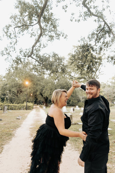 Engagement and wedding portrait