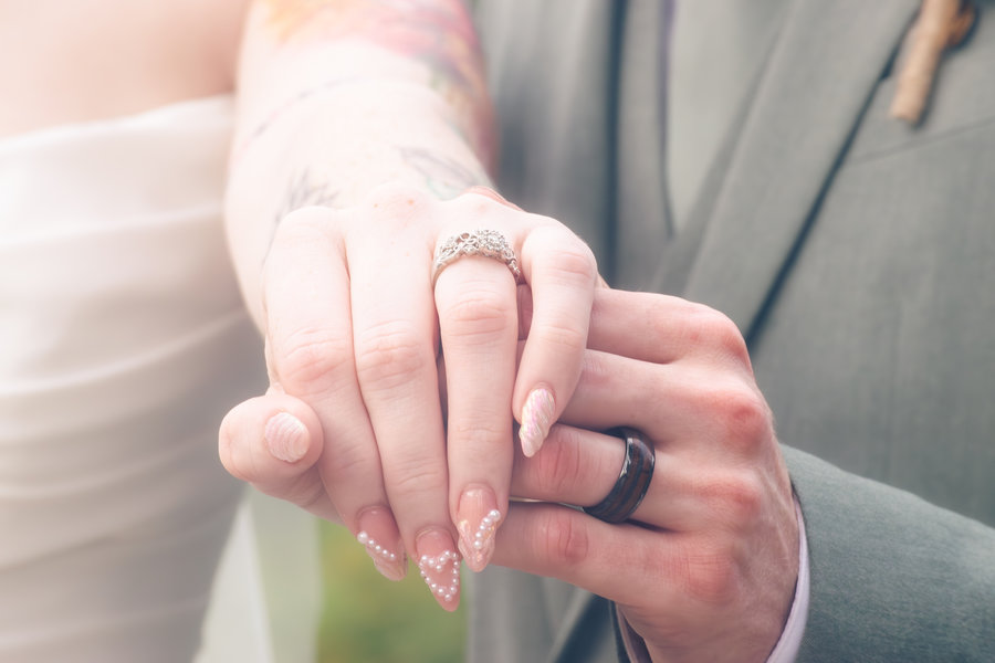 Engagement and wedding portrait